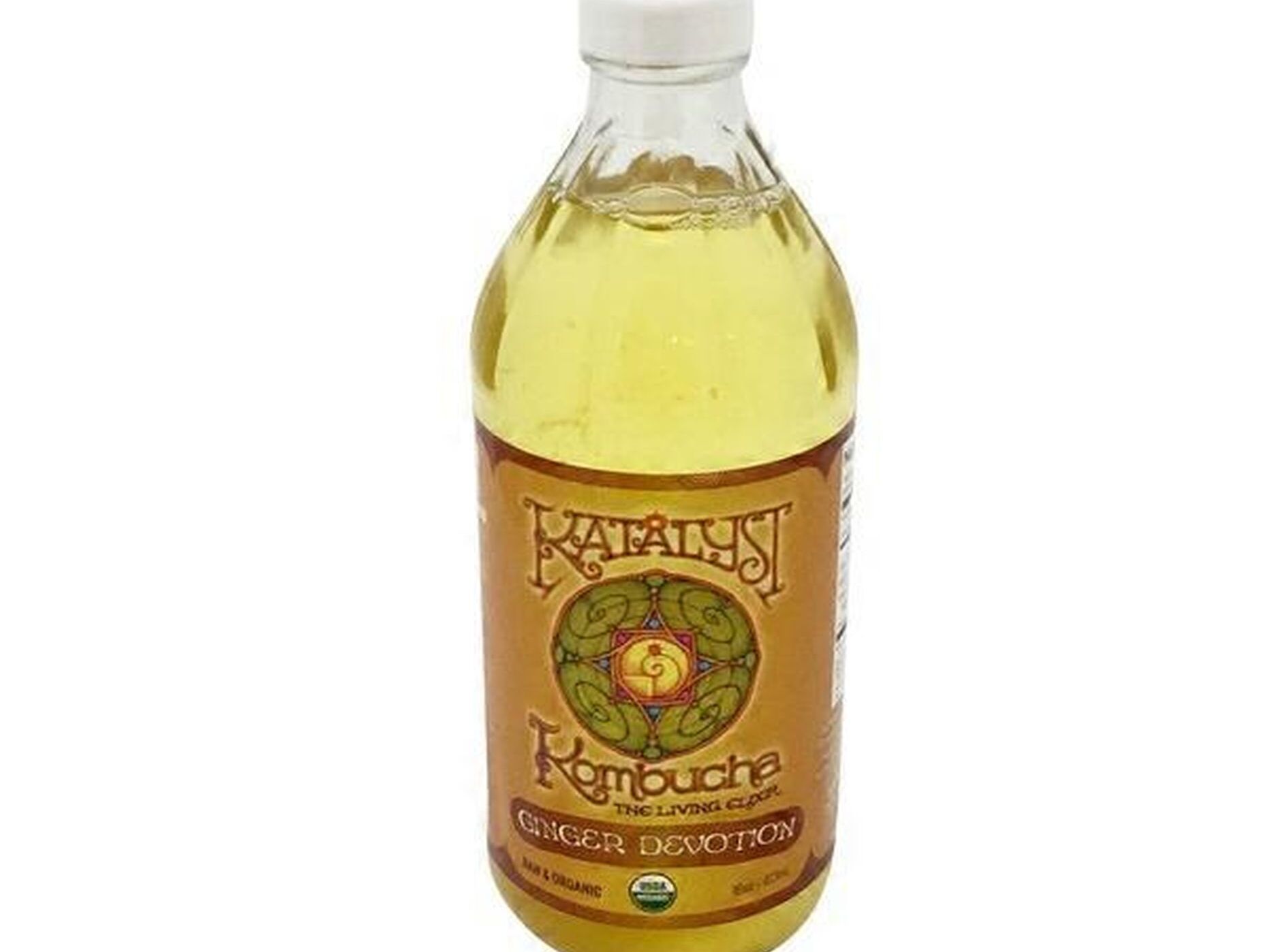 Katalyst Kombucha Organic Ginger Devotion Sparkling Probiotic Tea